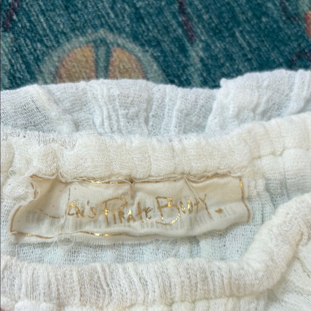 Htf Jen’s Pirate Booty cotton gauze tie dye mini tunic dress S - Picture 4 of 9